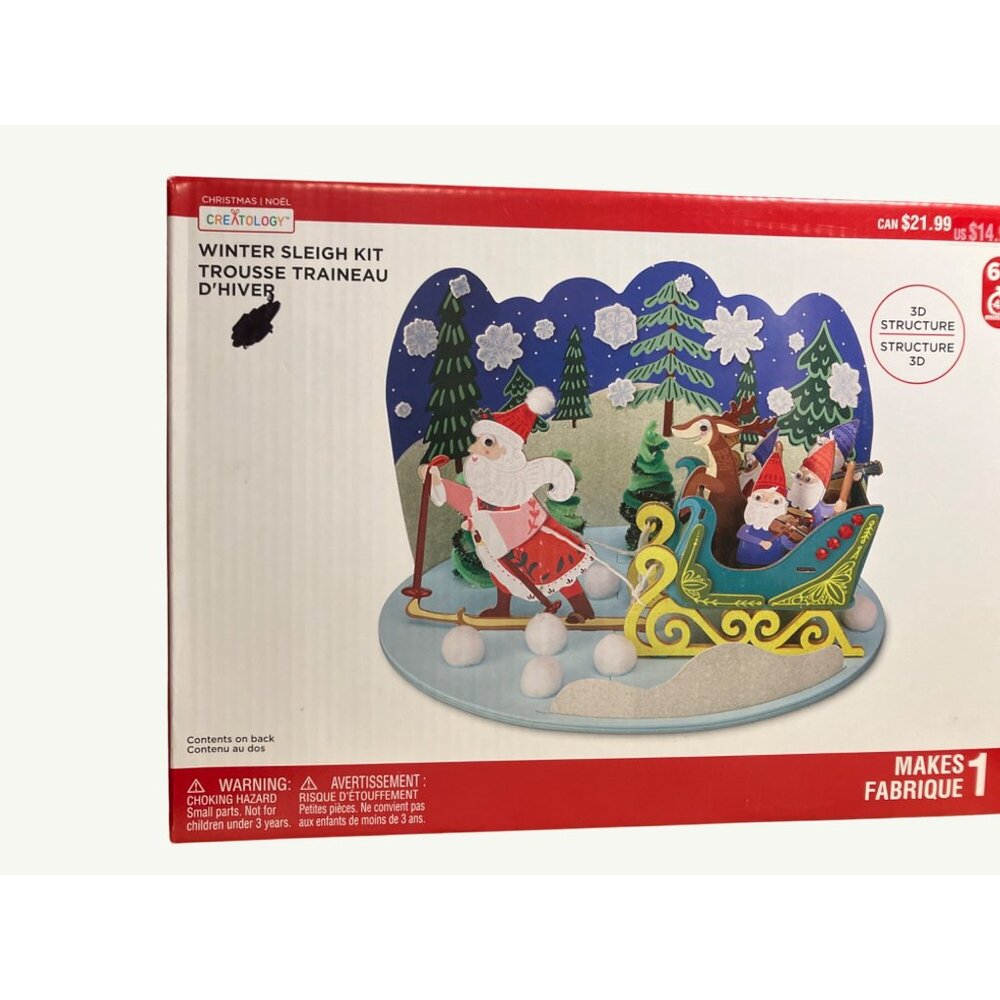 Creatology Winter Sleigh Kit 3D Structure 6+ Years